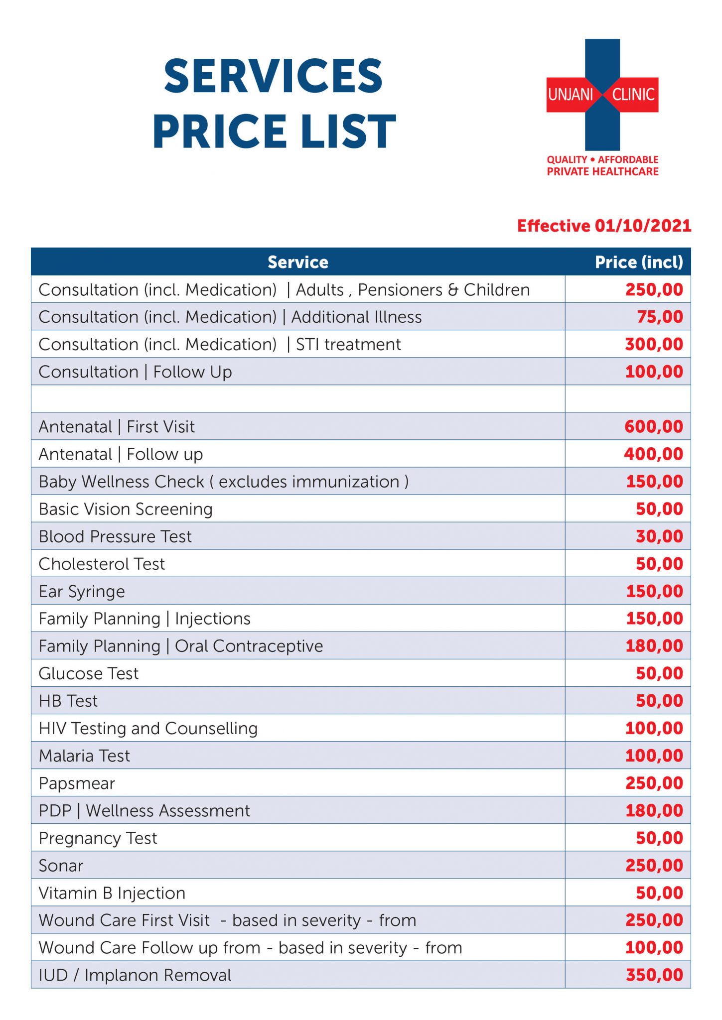 Patients Unjani Clinic